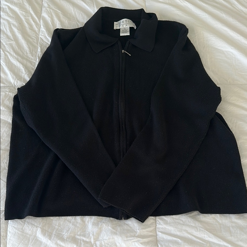 Women's Black Cardigan Sweater